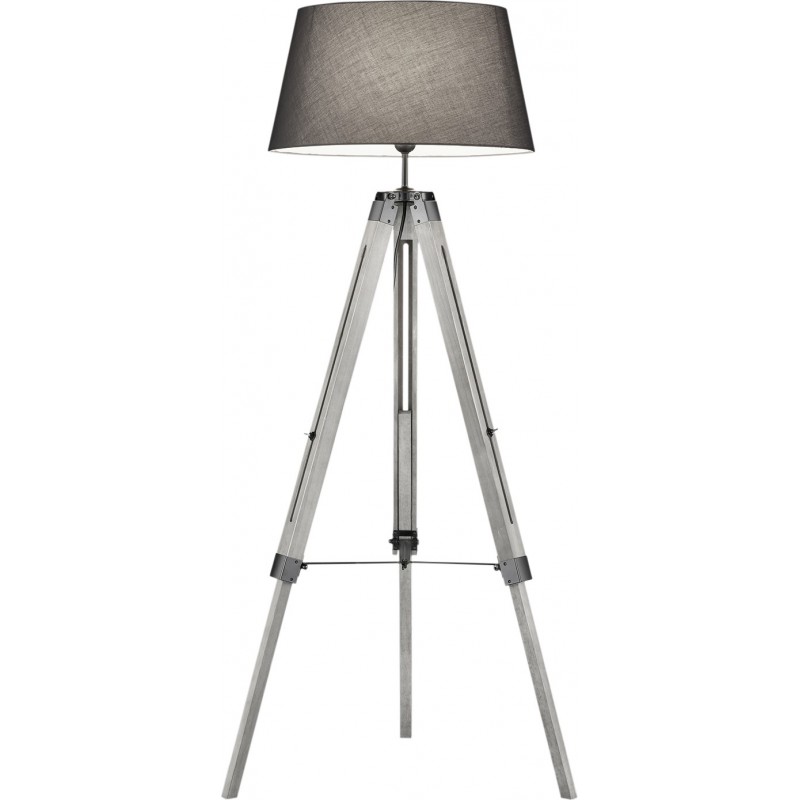 129,95 € Kostenloser Versand | Stehlampe Reality Tripod Ø 72 cm. Holz. Grau Farbe