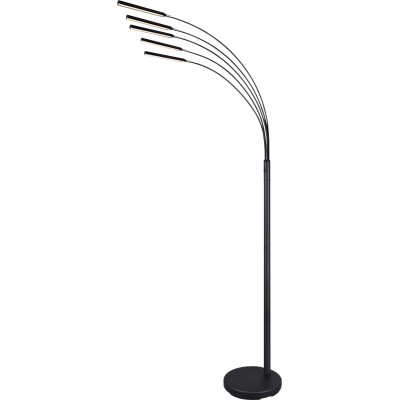 202,95 € Free Shipping | Floor lamp Reality Reed 3.5W 3000K Warm light. 196×31 cm. Integrated LED Living room and bedroom. Modern Style. Metal casting. Black Color