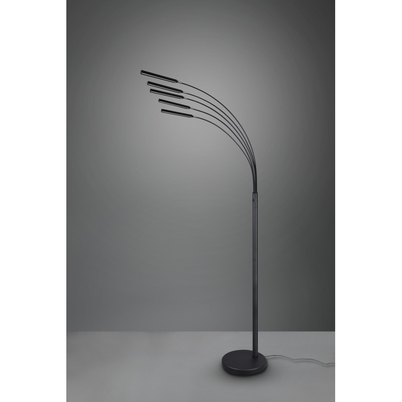 202,95 € Free Shipping | Floor lamp Reality Reed 3.5W 3000K Warm light. 196×31 cm. Integrated LED Living room and bedroom. Modern Style. Metal casting. Black Color