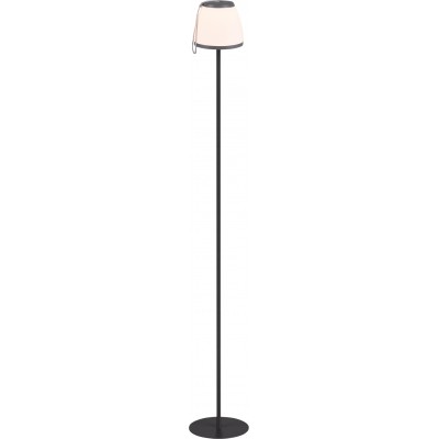 Outdoor lamp Reality Domingo 2W 3000K Warm light. Ø 20 cm. Floor lamp. Integrated LED. Touch function Living room, bedroom and terrace. Modern Style. Plastic and polycarbonate. Anthracite Color