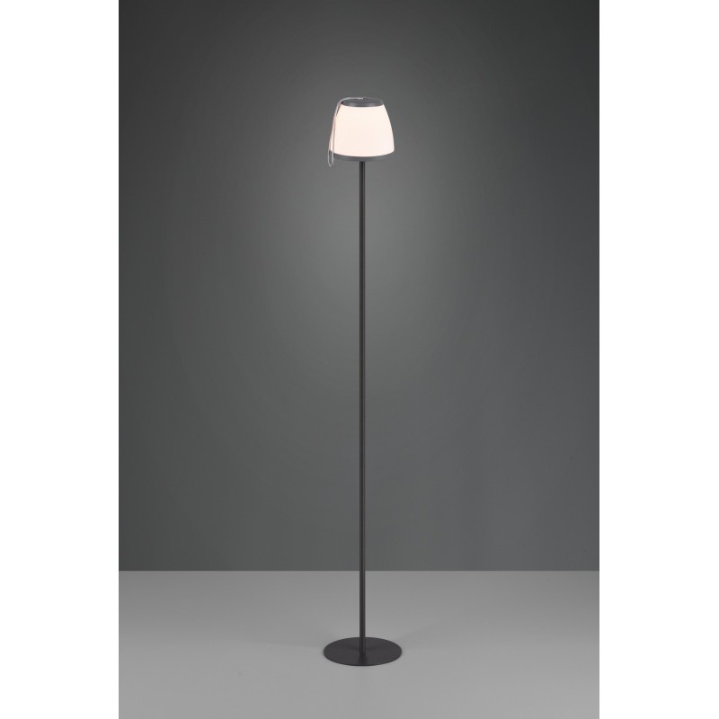 79,95 € Free Shipping | Outdoor lamp Reality Domingo 2W 3000K Warm light. Ø 20 cm. Floor lamp. Integrated LED. Touch function Living room, bedroom and terrace. Modern Style. Plastic and polycarbonate. Anthracite Color