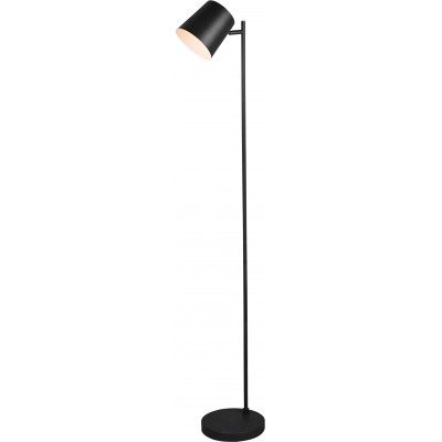 Lámpara de pie Reality Blake 4.5W 3000K Luz cálida. 125×20 cm. LED integrado. Función táctil Salón y dormitorio. Estilo moderno. Metal. Color negro