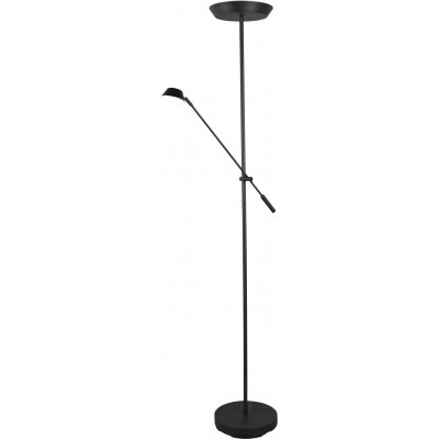 165,95 € Free Shipping | Floor lamp Reality Haora 17W 3000K Warm light. 180×28 cm. Integrated LED. Touch function Living room and bedroom. Modern Style. Metal casting. Black Color