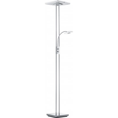151,95 € Free Shipping | Floor lamp Reality Avignon 4.5W 3000K Warm light. 180×29 cm. Dimmable LED. Directional light Living room and bedroom. Modern Style. Metal casting. Plated chrome Color