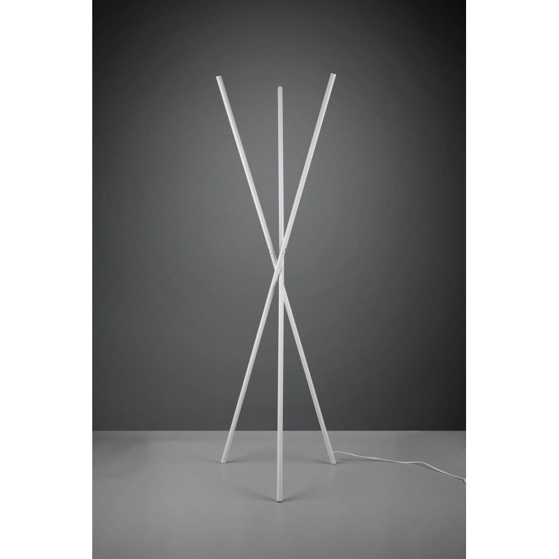 63,95 € Free Shipping | Floor lamp Reality Laser 5W 3000K Warm light. Ø 65 cm. Integrated LED Living room and bedroom. Modern Style. Metal casting. White Color