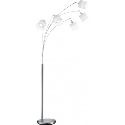 Floor lamp Reality Tommy 200×30 cm. Living room and bedroom. Modern Style. Metal casting. Matt nickel Color