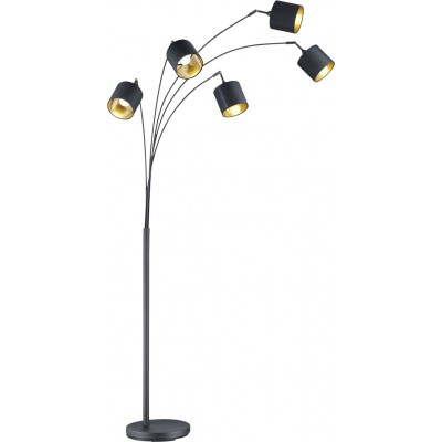 193,95 € Free Shipping | Floor lamp Reality Tommy 200×30 cm. Living room and bedroom. Modern Style. Metal casting. Black Color