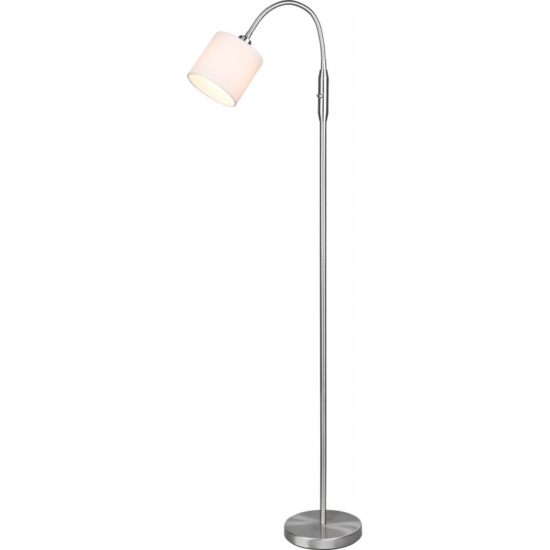65,95 € Free Shipping | Floor lamp Reality Tommy Ø 20 cm. Flexible Living room and bedroom. Modern Style. Metal casting. Matt nickel Color