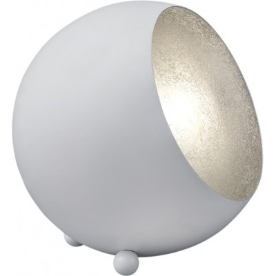Lámpara de sobremesa Reality Billy 16×15 cm. Salón y dormitorio. Estilo moderno. Metal. Color blanco