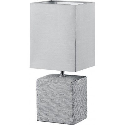 19,95 € Free Shipping | Table lamp Reality Ping 29×13 cm. Living room and bedroom. Modern Style. Ceramic. Gray Color