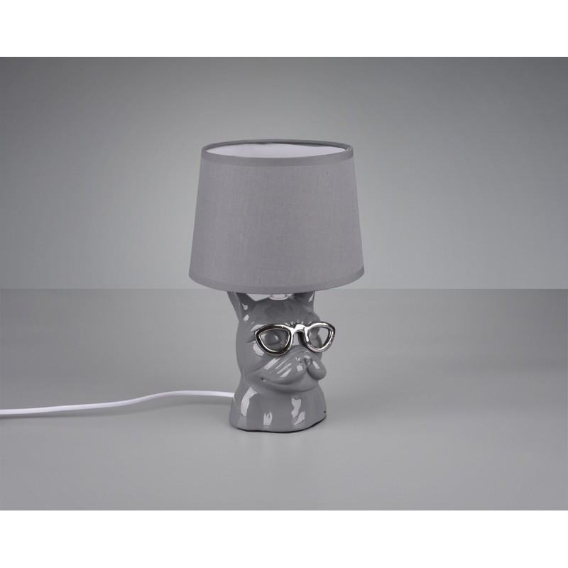 24,95 € Envoi gratuit | Lampe de table Reality Dosy Ø 18 cm. Salle et chambre. Style moderne. Céramique. Couleur gris