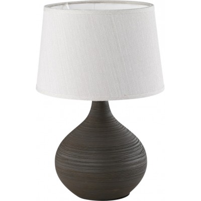 24,95 € Free Shipping | Table lamp Reality Martin Ø 20 cm. Living room and bedroom. Modern Style. Ceramic. Brown Color