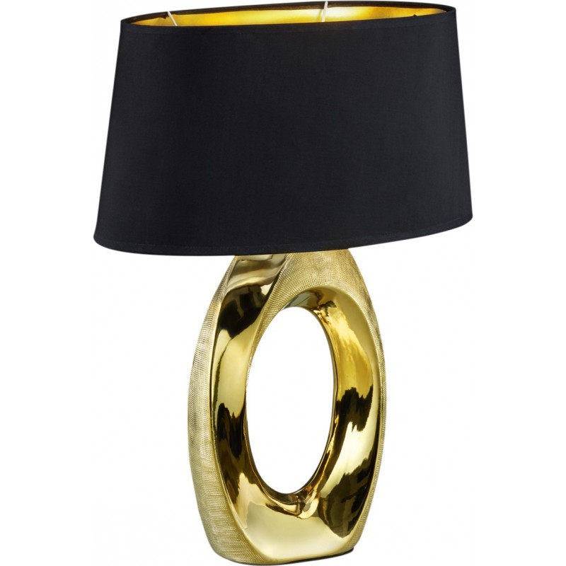72,95 € 免费送货 | 台灯 Reality Taba 52×38 cm. 客厅 和 卧室. 现代的 风格. 陶瓷制品. 金的 颜色
