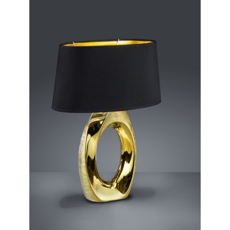 67,95 € Free Shipping | Table lamp Reality Taba 52×38 cm. Living room and bedroom. Modern Style. Ceramic. Golden Color