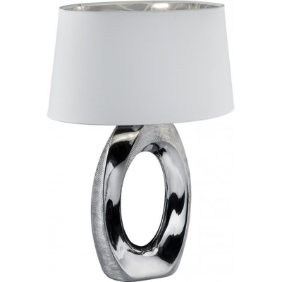 Lampada da tavolo Reality Taba 52×38 cm. Soggiorno e camera da letto. Stile moderno. Ceramica. Colore argento