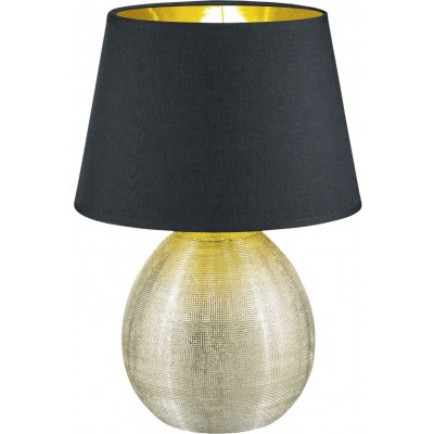 Настольная лампа Reality Luxor Ø 24 cm. Гостинная и спальная комната. Современный Стиль. Керамика. Золотой Цвет