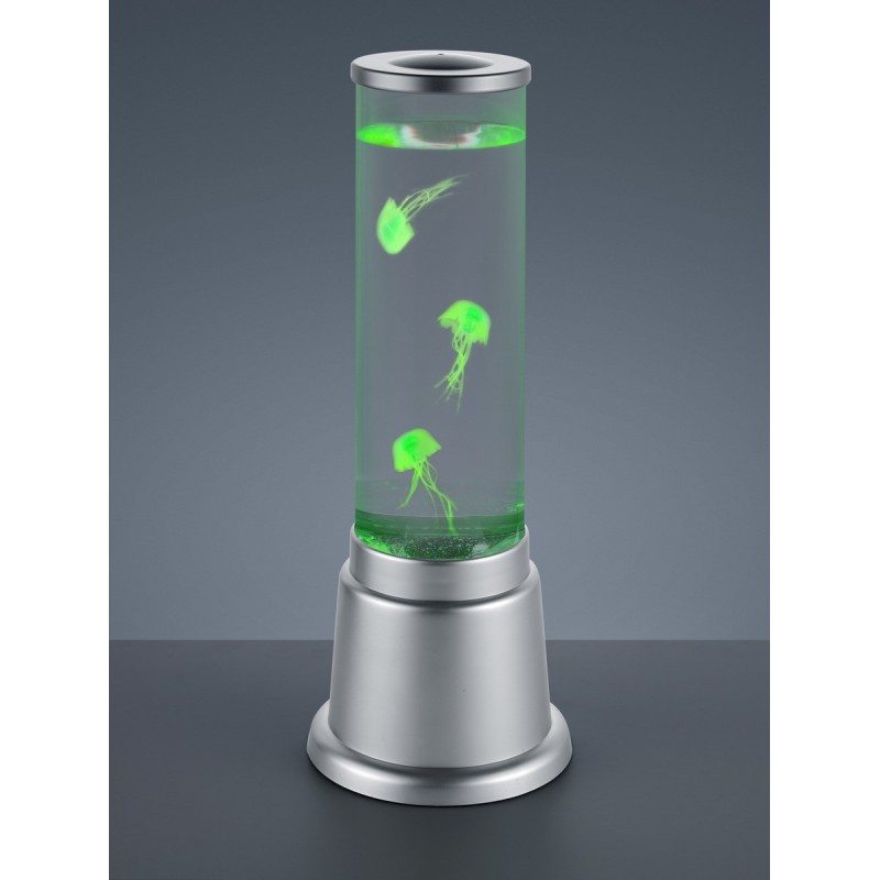 45,95 € Free Shipping | Table lamp Reality Jelly 6W Ø 12 cm. RGB color change. Integrated LED Living room, bedroom and kids zone. Design Style. Plastic and polycarbonate. Gray Color