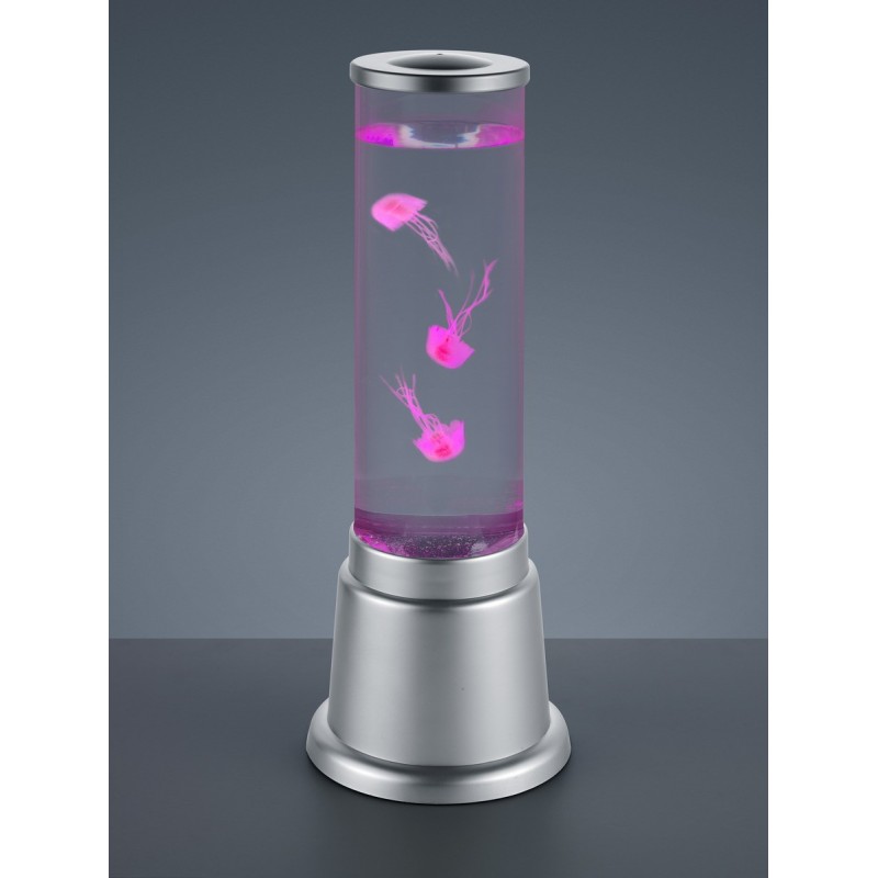 45,95 € Free Shipping | Table lamp Reality Jelly 6W Ø 12 cm. RGB color change. Integrated LED Living room, bedroom and kids zone. Design Style. Plastic and polycarbonate. Gray Color