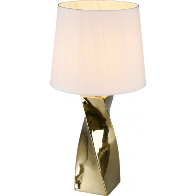 Lámpara de sobremesa Reality Abeba Ø 34 cm. Salón y dormitorio. Estilo moderno. Cerámica. Color dorado