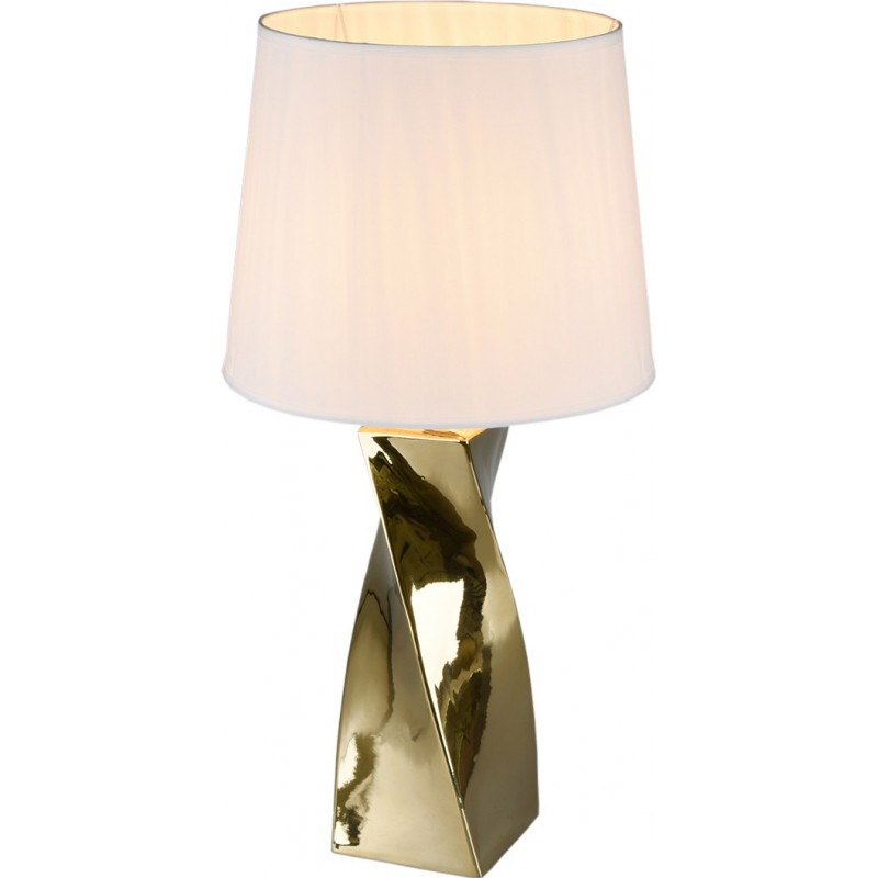 59,95 € Free Shipping | Table lamp Reality Abeba Ø 34 cm. Living room and bedroom. Modern Style. Ceramic. Golden Color