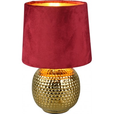 29,95 € Free Shipping | Table lamp Reality Sophia Ø 16 cm. Living room and bedroom. Modern Style. Ceramic. Golden Color