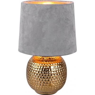 27,95 € Free Shipping | Table lamp Reality Sophia Ø 16 cm. Living room and bedroom. Modern Style. Ceramic. Golden Color