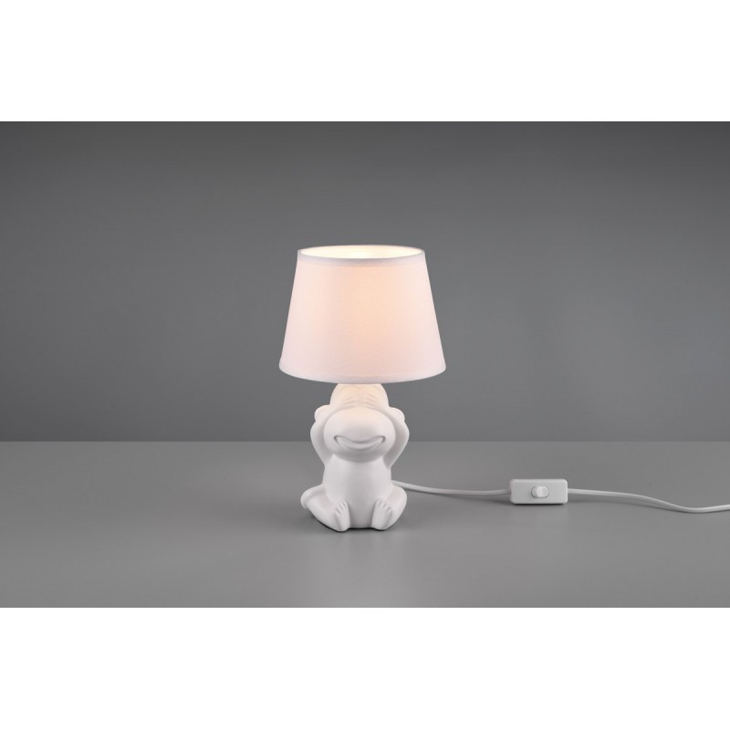 24,95 € Free Shipping | Table lamp Reality Abu Ø 17 cm. Living room, bedroom and kids zone. Modern Style. Ceramic. White Color