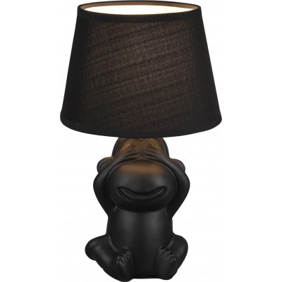 Table lamp Reality Abu Ø 17 cm. Living room, bedroom and kids zone. Modern Style. Ceramic. Black Color