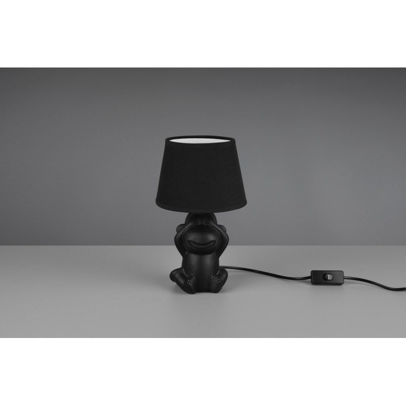 24,95 € Free Shipping | Table lamp Reality Abu Ø 17 cm. Living room, bedroom and kids zone. Modern Style. Ceramic. Black Color