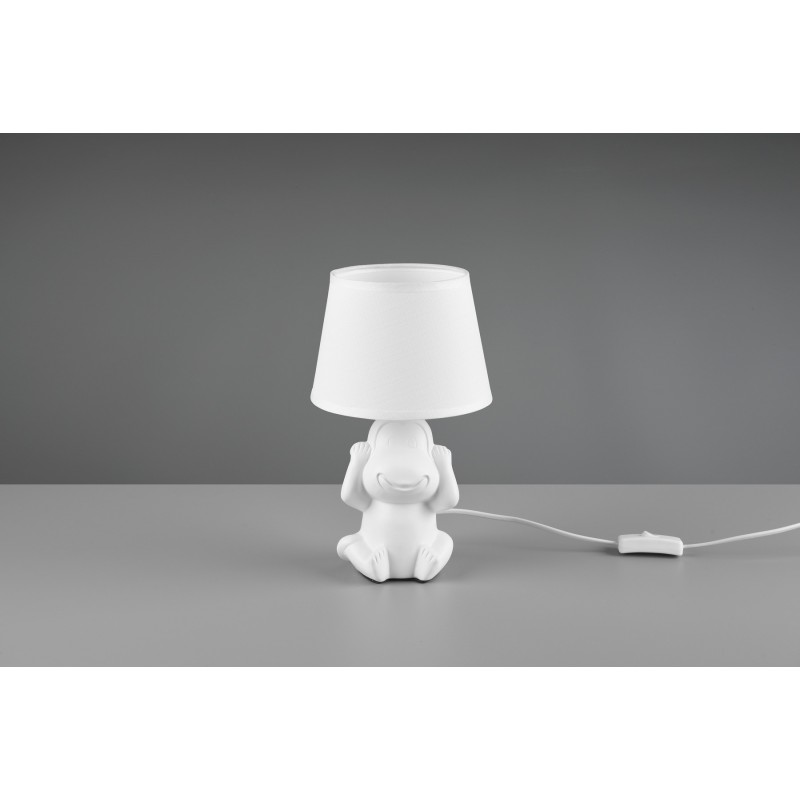 24,95 € Free Shipping | Table lamp Reality Nilson Ø 17 cm. Living room, bedroom and kids zone. Modern Style. Ceramic. White Color