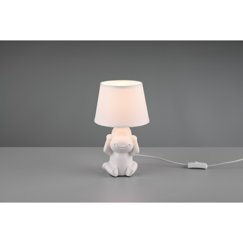 24,95 € Free Shipping | Table lamp Reality Nilson Ø 17 cm. Living room, bedroom and kids zone. Modern Style. Ceramic. White Color