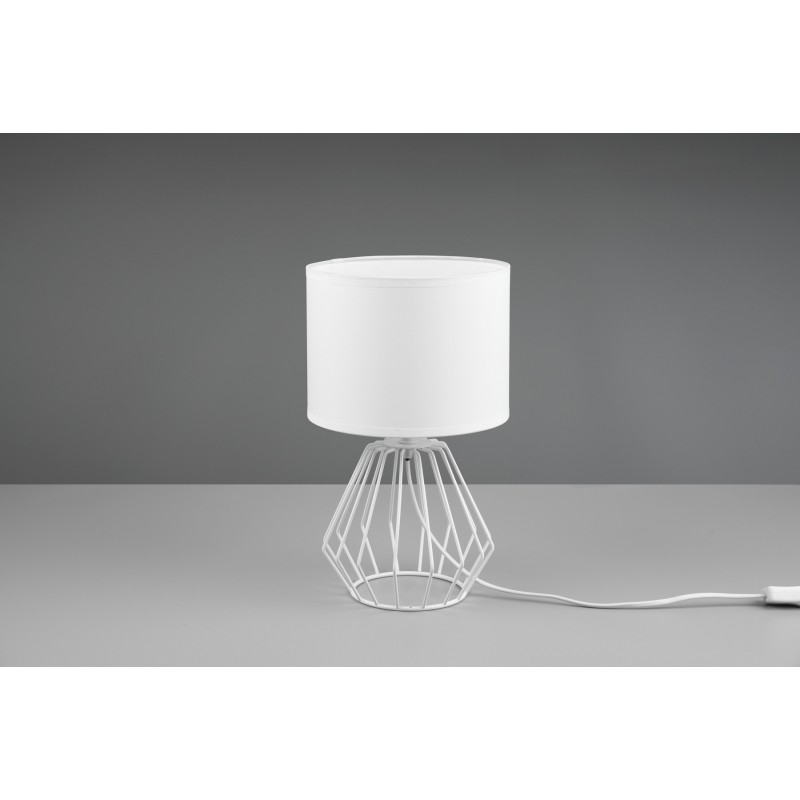 35,95 € Free Shipping | Table lamp Reality Chuck Ø 20 cm. Living room and bedroom. Modern Style. Metal casting. White Color