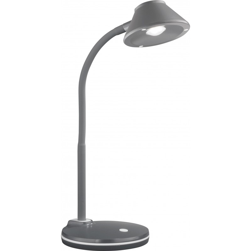 25,95 € Free Shipping | Desk lamp Reality Berry 3.2W 3000K Warm light. 33×13 cm. Flexible. Integrated LED Living room, bedroom and kids zone. Modern Style. Plastic and Polycarbonate. Gray Color