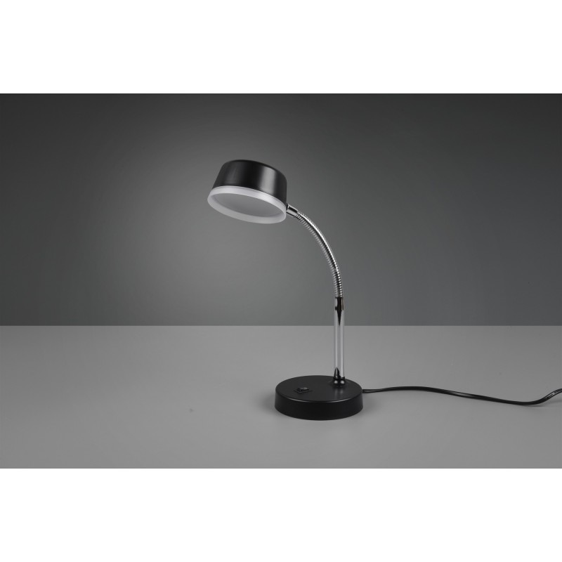28,95 € Free Shipping | Table lamp Reality Kiko 4.5W 3000K Warm light. Ø 12 cm. Flexible. Integrated LED Living room and bedroom. Modern Style. Plastic and polycarbonate. Black Color