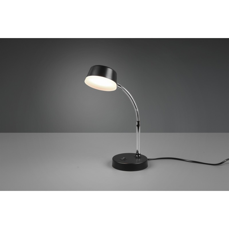 28,95 € Free Shipping | Table lamp Reality Kiko 4.5W 3000K Warm light. Ø 12 cm. Flexible. Integrated LED Living room and bedroom. Modern Style. Plastic and polycarbonate. Black Color