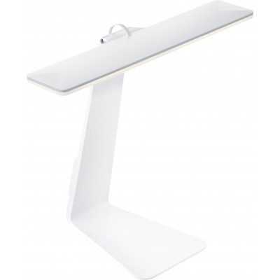 Schreibtischlampe Reality Herold 3W 3000K Warmes Licht. 24×21 cm. Integrierte LED. Touch-Funktion Wohnzimmer, schlafzimmer und büro. Modern Stil. Metall. Weiß Farbe