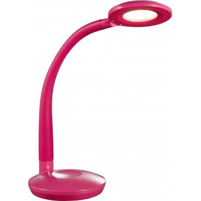 Lámpara de escritorio Reality Cobra 3W 3000K Luz cálida. 32×13 cm. LED integrado. Flexible Zona de niños. Estilo moderno. Plástico y Policarbonato. Color púrpura