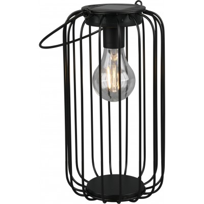 Außenlampe Reality Cotoca 0.3W Ø 13 cm. Tischlampe. Austauschbare LED. Dunkelheitserkennung Terrasse und garten. Modern Stil. Metall. Schwarz Farbe