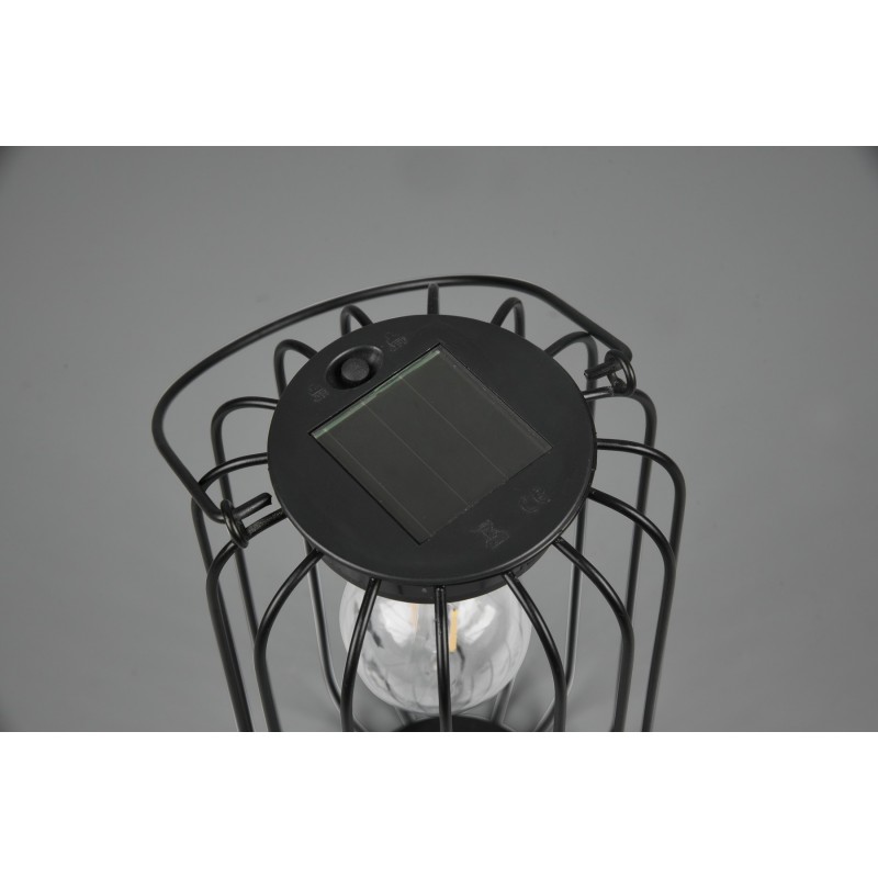 26,95 € Free Shipping | Outdoor lamp Reality Cotoca 0.3W Ø 13 cm. Table Lamp. Replaceable LED. Darkness sensing Terrace and garden. Modern Style. Metal casting. Black Color