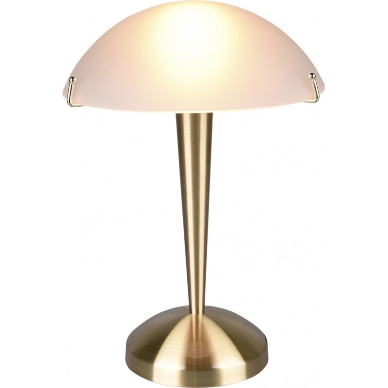 34,95 € Free Shipping | Table lamp Reality Pilz Ø 22 cm. Touch function Living room and bedroom. Classic Style. Metal casting. Copper Color