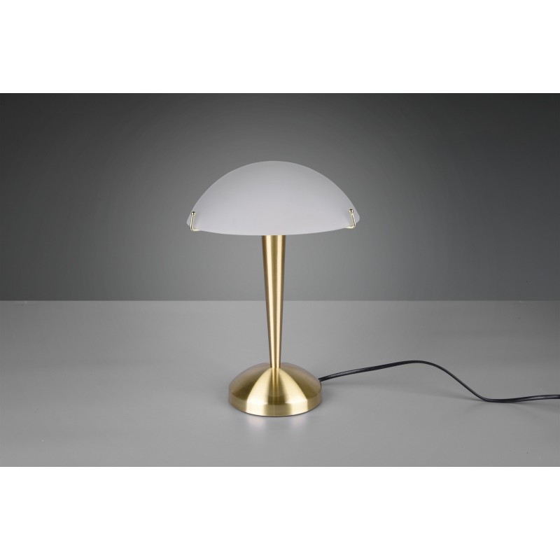 34,95 € Free Shipping | Table lamp Reality Pilz Ø 22 cm. Touch function Living room and bedroom. Classic Style. Metal casting. Copper Color