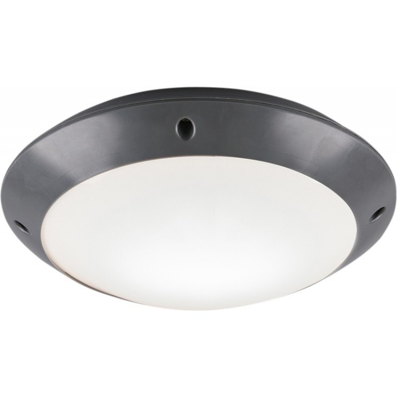 28,95 € Free Shipping | Outdoor lamp Reality Camaro Ø 26 cm. Ceiling light Terrace and garden. Modern Style. Plastic and polycarbonate. Anthracite Color