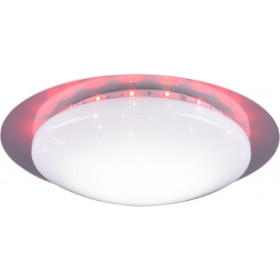 69,95 € Free Shipping | Hanging lamp Reality Bilbo 13W Ø 35 cm. Star effect. Dimmable multicolor RGBW LED. Remote control Living room and bedroom. Modern Style. Plastic and polycarbonate. White Color