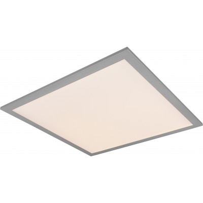 Panel LED Reality Alpha 18W LED 3000K Luz cálida. 45×45 cm. LED integrado. Montaje en techo y pared Salón y dormitorio. Estilo moderno. Metal. Color gris
