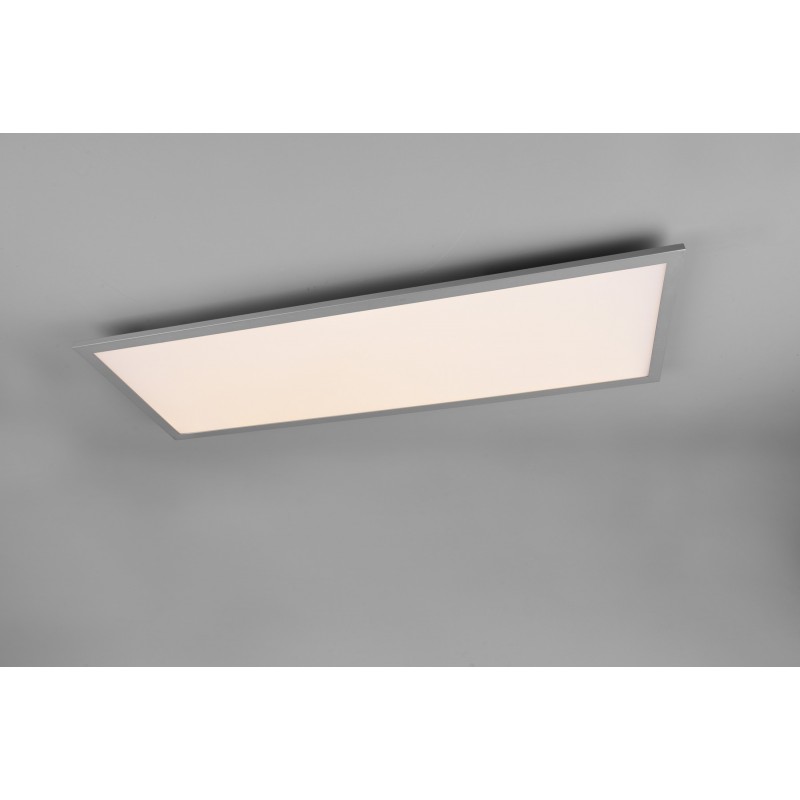 76,95 € Free Shipping | Indoor ceiling light Reality Alpha 34W 3000K Warm light. 80×30 cm. Integrated LED. Ceiling and wall mounting Living room and bedroom. Modern Style. Metal casting. Gray Color