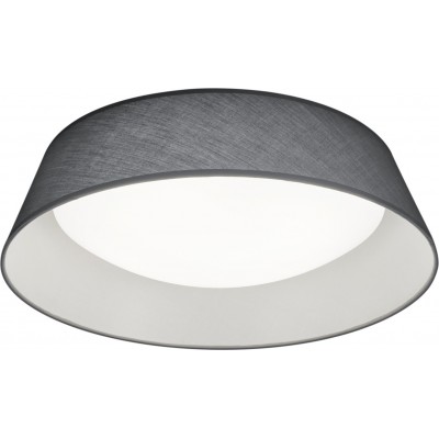 Indoor ceiling light Reality Ponts 18W 3000K Warm light. Conical Shape Ø 45 cm. Integrated LED Living room and bedroom. Modern Style. Plastic and Polycarbonate. Gray Color