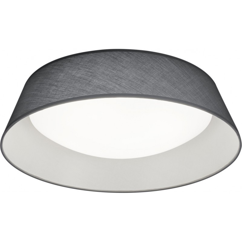 35,95 € Free Shipping | Indoor ceiling light Reality Ponts 18W 3000K Warm light. Conical Shape Ø 45 cm. Integrated LED Living room and bedroom. Modern Style. Plastic and Polycarbonate. Gray Color