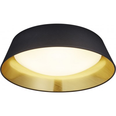 69,95 € Free Shipping | Indoor ceiling light Reality Ponts 18W 3000K Warm light. Conical Shape Ø 45 cm. Integrated LED Living room and bedroom. Modern Style. Plastic and Polycarbonate. Black Color