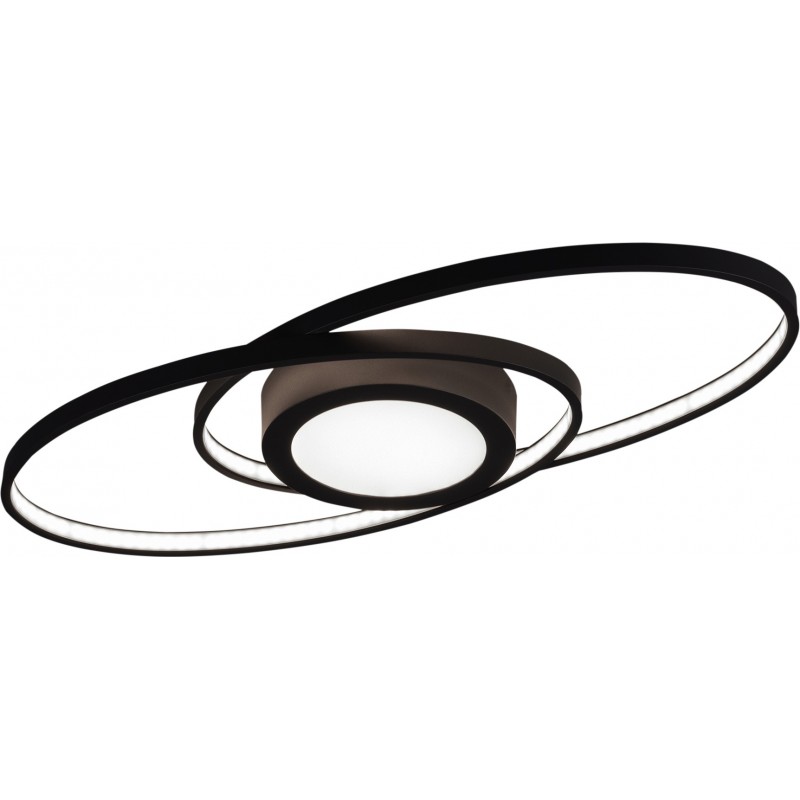 104,95 € 送料無料 | シーリングランプ Reality Galaxy 27W 3000K 暖かい光. 楕円形 形状 57×23 cm. 統合されたLED リビングルーム そして ベッドルーム. モダン スタイル. 金属. 無煙炭 カラー