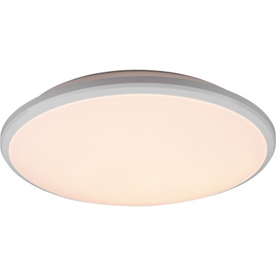 31,95 € Free Shipping | Indoor ceiling light Reality Limbus 21W 4000K Neutral light. Ø 34 cm. Integrated LED. Ceiling and wall mounting Living room and bedroom. Modern Style. Plastic and Polycarbonate. White Color